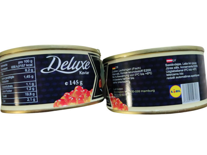 Deluxe Kaviar Икра красная 145гр (икра лососевая имитированная)